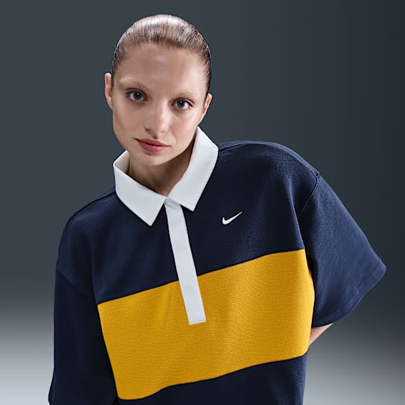 【Nike】◆NSW 女性 半袖 ポロ トップ◆BLUE◆ Women's Nike Blue Tops. Nike AU